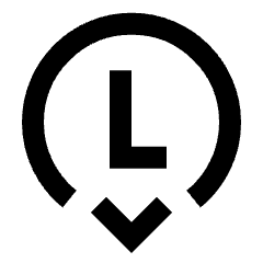 Left Controller Down Icon from Sharp Line Set