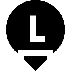Left Controller Down Icon from Sharp Solid Set
