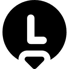 Left Controller Down Icon from Core Solid Set