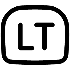 Left Trigger Icon from Plump Line Set