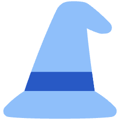 Magic Hat Icon from Plump Flat Set