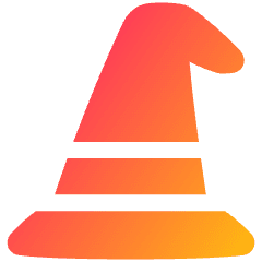 Magic Hat Icon from Plump Gradient Set