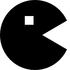 Pacman Icon from Sharp Solid Set