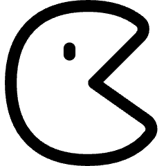 Pacman Icon from Flex Line Set