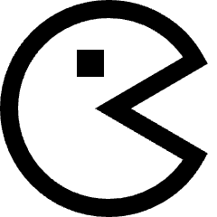 Pacman Icon from Sharp Line Set