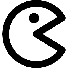 Pacman Icon from Micro Line Set