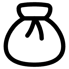 Pouch Icon from Plump Line Set