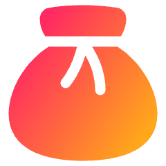 Pouch Icon from Plump Gradient Set