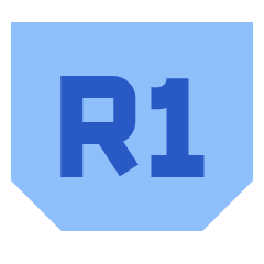 Right Button One Icon from Sharp Flat Set