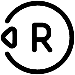Right Controller Left Icon from Plump Line Set