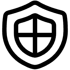 Shield Defense Icon from Plump Line Set