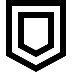 Shield Defense Icon from Sharp Line Set