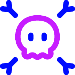 Skull Crossbones Icon from Flex Neon Set