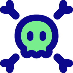 Skull Crossbones Icon from Flex Pop Set