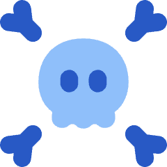 Skull Crossbones Icon from Flex Flat Set