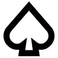 Spades Symbol Icon from Sharp Remix Set