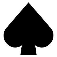 Spades Symbol Icon from Sharp Solid Set