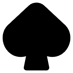 Spades Symbol Icon from Core Solid Set