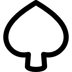 Spades Symbol Icon from Flex Line Set