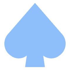 Spades Symbol Icon from Sharp Flat Set