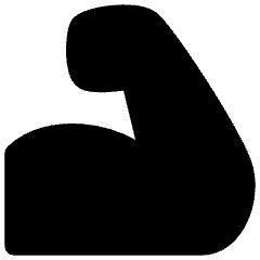 Strenght Skills Icon from Flex Solid Set