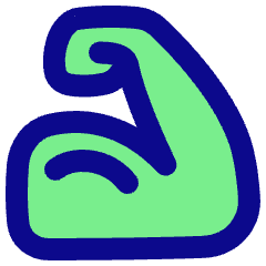 Strenght Skills Icon from Plump Pop Set