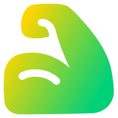 Strenght Skills Icon from Plump Gradient Set