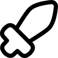 Sword Attack Icon from Flex Line Set