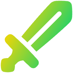 Sword Attack Icon from Plump Gradient Set
