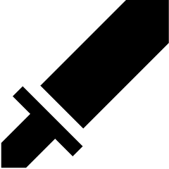 Sword Attack Icon from Sharp Solid Set