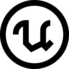 Unreal Engine Icon from Sharp Line Set
