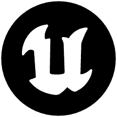 Unreal Engine Icon from Plump Solid Set