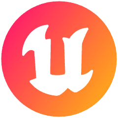 Unreal Engine Icon from Plump Gradient Set