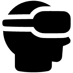 Vr Headset 1 Icon from Plump Solid Set