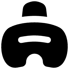 Vr Headset 2 Icon from Flex Solid Set