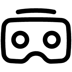 Vr Headset 2 Icon from Plump Line Set