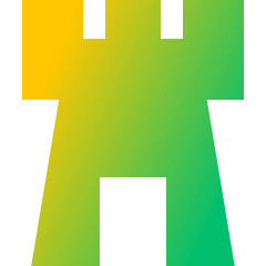 Watchtower Castle Icon from Sharp Gradient Set