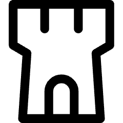 Watchtower Castle Icon from Core Line Set