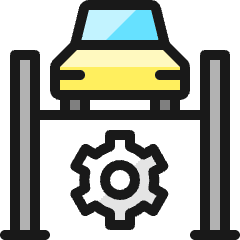 Car Repair Bottom Icon from Ultimate Colors Set