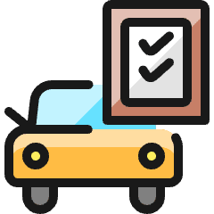 Car Repair Checklist 1 Icon from Ultimate Colors Set