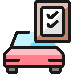Car Repair Checklist Icon from Ultimate Colors Set