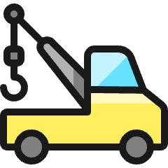 Car Repair Tow Truck 1 Icon from Ultimate Colors Set
