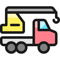 Car Repair Tow Truck 2 Icon from Ultimate Colors Set