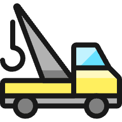 Car Repair Tow Truck Icon from Ultimate Colors Set