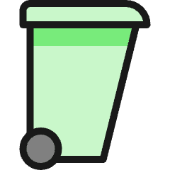 Garbage Bin Icon from Ultimate Colors Set