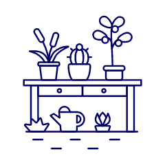 Garden Table Illustration from UX Line Set