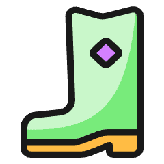 Gardening Boots Icon from Ultimate Colors Set