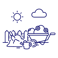 Gardening Illustration from UX Line Set