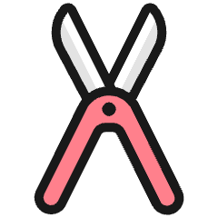 Gardening Scissors 1 Icon from Ultimate Colors Set