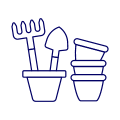 Gardening Tools Illustration from UX Line Set
